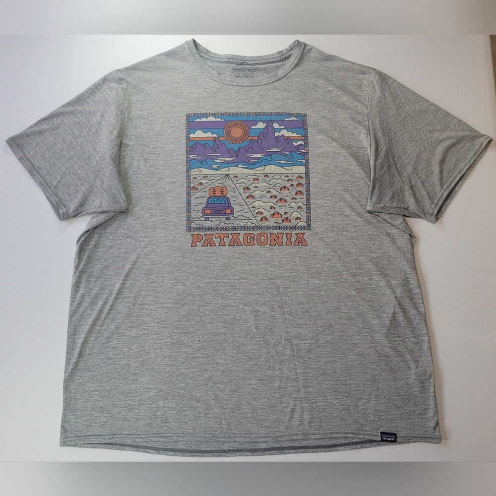 Patagonia Grey Capilene Cool Daily Graphic T-Shirt